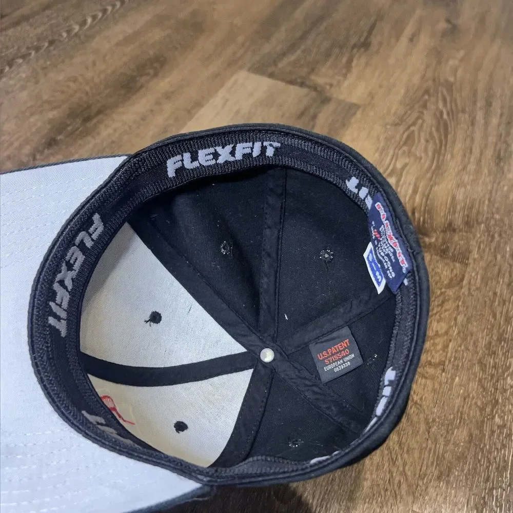 N Motion Running Hat Cap Black Cotton Tennis Golf Pickleball Gym‎ FlexFit